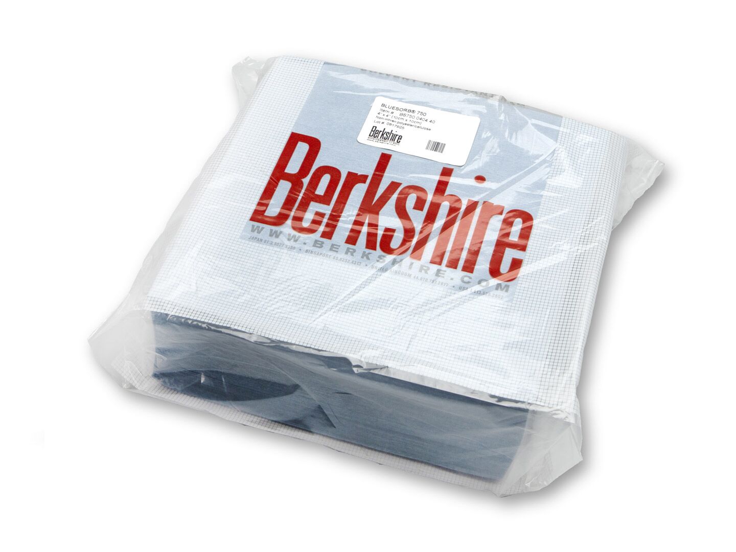 BS750040440 Blue Cleanroom Wipes Pack