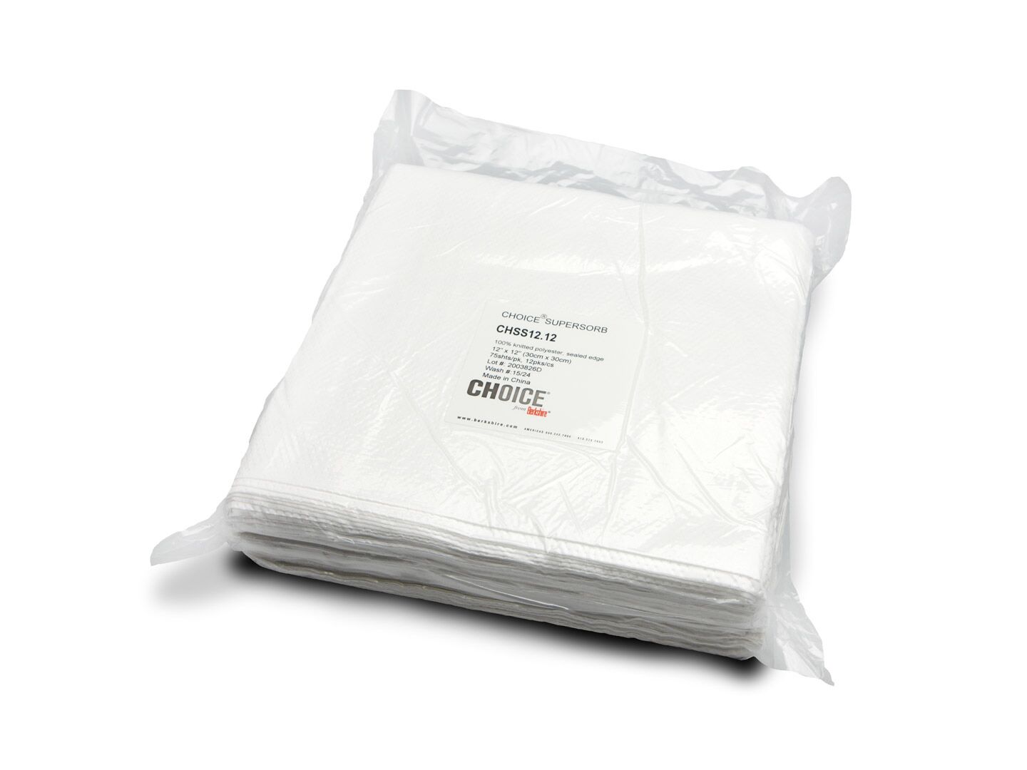 Choice SuperSorb 12 x12 Cleanroom Wipes