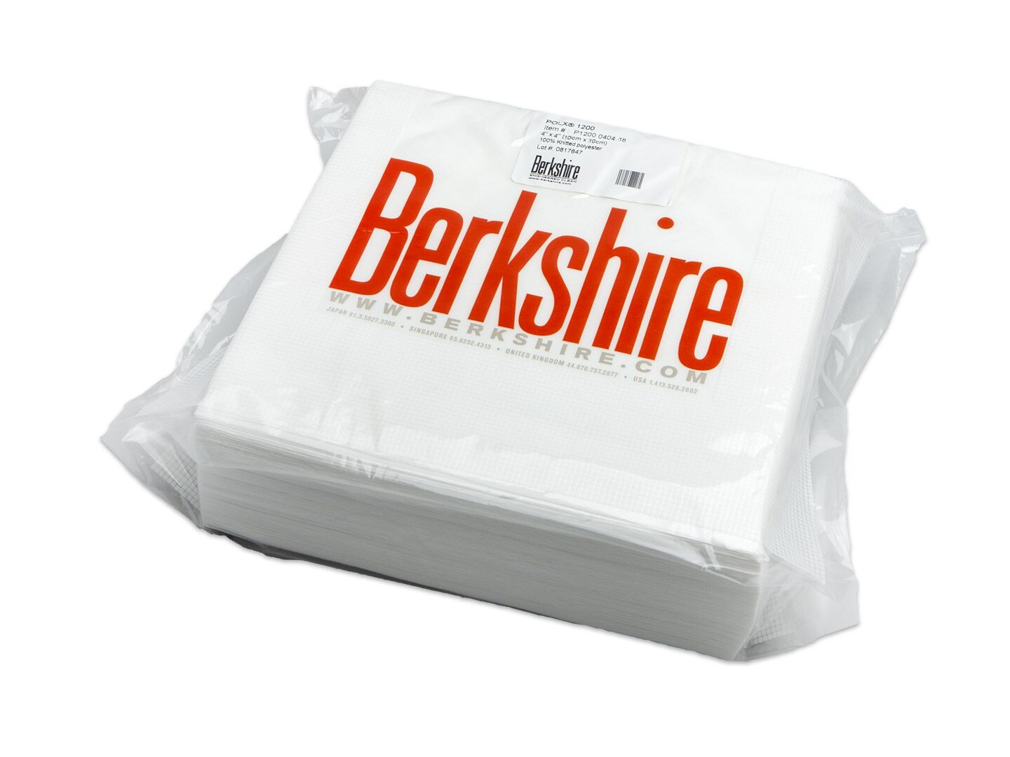 P1200040418P Polx®1200 4x4 Cleanroom Wipes Pack 1