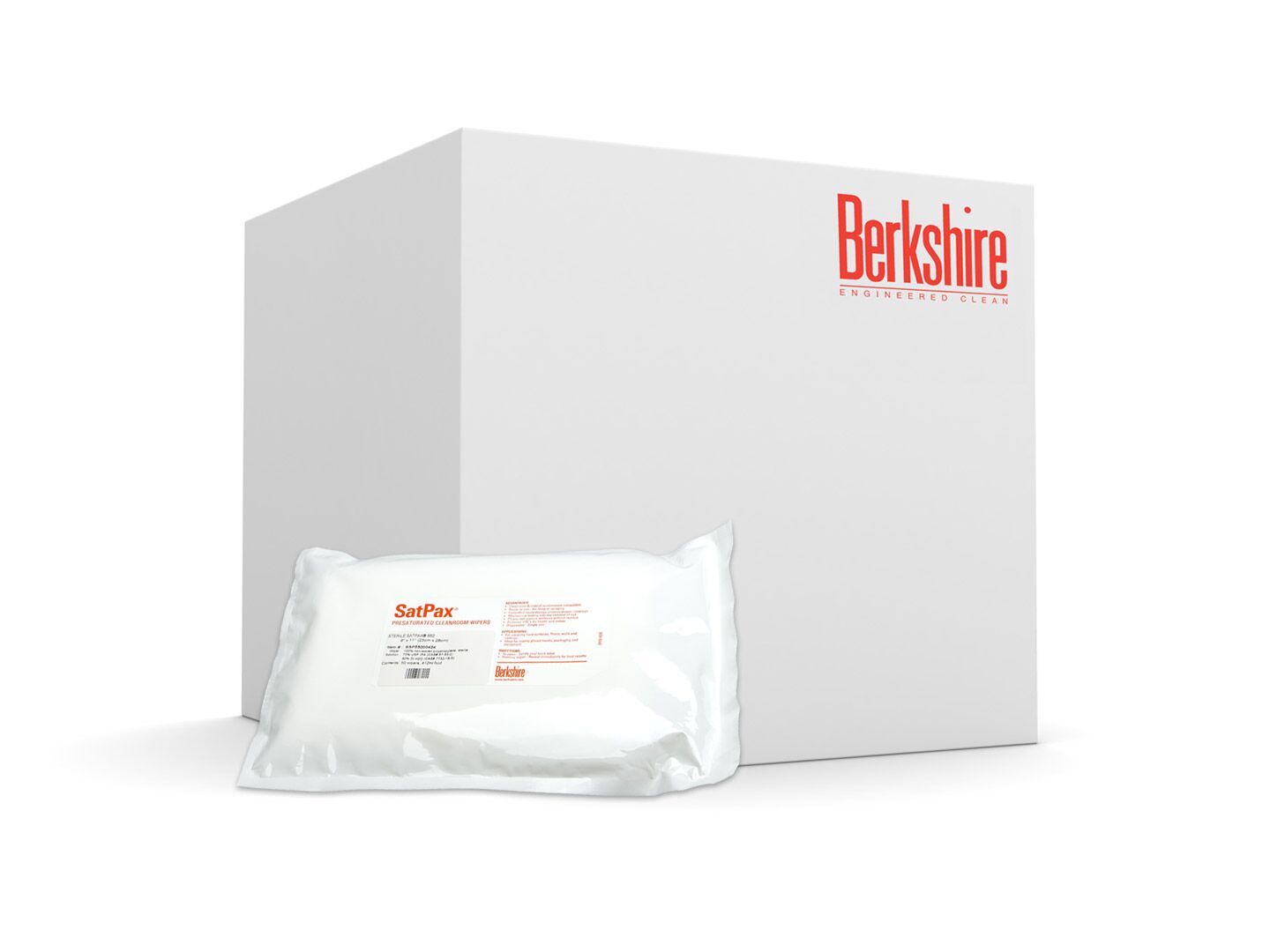 SSP550.004.24 Sterile SatPax® 550 9x11 Clean Room Wipe Case