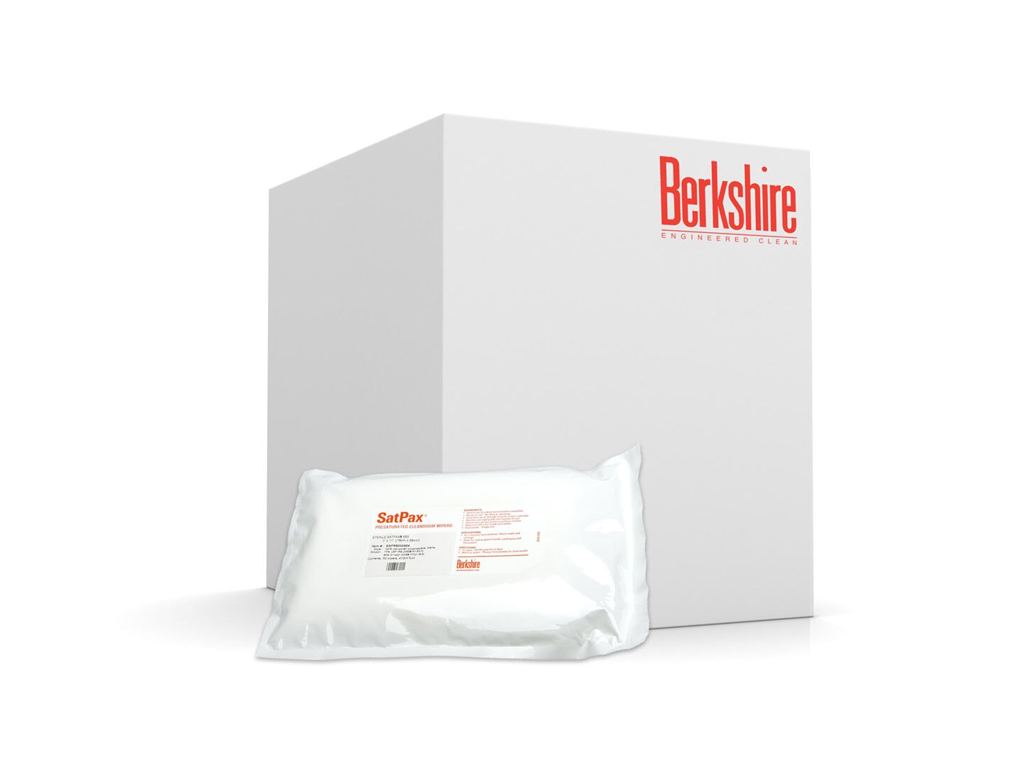 SSP550.005.24 Sterile SatPax® 550 7x11 Clean Room Wipe Case